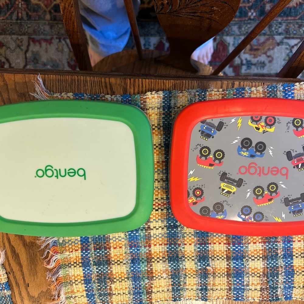 Benego Kids Toy Storage Box Set - Green and Red